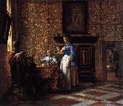 Pieter de Hooch, Interior with Figures